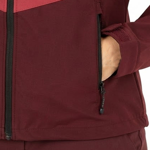 Chaquetas Softshell para Mujer, Diseño Nuevo, Logotipo Personalizado, Impermeables, con Capucha, Resistentes al Viento, Cuello Alto, Cierre de Cremallera, MOQ Bajo de 10 Piezas - Product Image 6