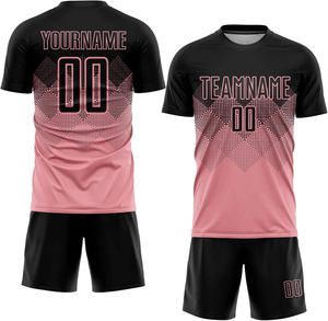 ราคาโรงงานขายส่ง เสื้อฟุตบอลพิมพ์ลายแบบรีดร้อนตามแบบที่คุณออกแบบ ชุดสโมสรฟุตบอล ชุดยูนิฟอร์มฟุตบอล สำหรับทุกเพศ ผลิตจากโพลีเอสเตอร์ 100% - Product Image 4