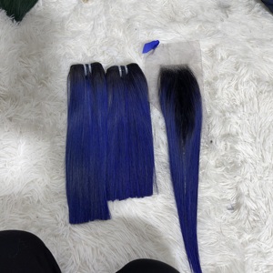 Gran oferta, gran oferta, pelo liso y sedoso, trama cruda, hueso dibujado doble, cutícula recta, máquina alineada, trama doble, pelo crudo Hai - Product Image 1