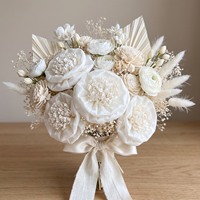 Aksesoris VADEE Bunga Kamelia Kayu Sola Buatan Tangan 15cm Pengharum Ruangan Alami Model Sola Camellia Bloom 15CM untuk Rumah