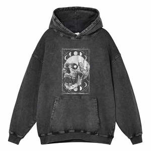 Nouveaux sweats à capuche vintage d'automne, coupe oversize, en coton éponge épais, effet délavé, avec logo imprimé et brodé - Product Image 3