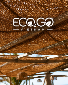 Voile d'ombrage rectangulaire en fibre de coco naturelle écologique - 100% biodégradable - Auvent de plage et de jardin Eco2go Vietnam - Product Image 1