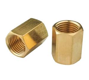 Raccord de tuyauterie en laiton à filetage femelle rapide, raccord hexagonal pour tuyau en laiton, tailles 1/8 ", 1/4 ", 3/8 ", 1/2 ", 3/4 " pour eau, carburant, gaz - Prise en charge OEM - Product Image 1