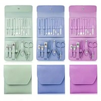 Ensemble professionnel de coupe-ongles et pinces à cuticules en acier inoxydable avec étui de voyage, durable, pour manucure et pédicure des doigts et des orteils