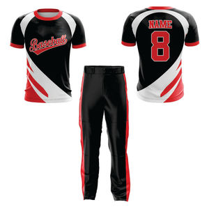Comfortable Sports Wear New Crew Neck Baseball Uniform OEM ODM Crew Neck Baseball Uniform Team Matching Softball Jersey - Product Image 3