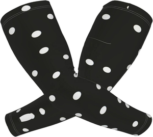 Mangas de Ciclismo con Diseño de Puntos Blancos y Negros, Secado Rápido, Transpirables, Protección UV - Product Image 2