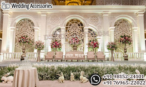 Srilankan mariage Shagun cérémonie scène configuration Royal mariage réception scène décor sud-indien Style mariage scène décoration UK - Product Image 2