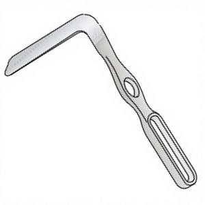 ZOHA SURGICO Landon Retractor Vaginal ZS-6118 89mm x 25mm, Instrumento Quirúrgico Manual de Acero Inoxidable, Certificado CE - Product Image 1