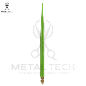 Juego de agujas de ventilación de latón metálico con mango de plástico verde, microganchos de acero, herramientas profesionales para la elaboración de pelucas de encaje - Product Image 6