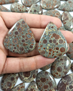 Cabochon en Jaspe Asteroid Radha Arts de Haute Qualité, Pierre Précieuse Naturelle en Vrac, Prix de Gros, pour la Fabrication de Bijoux, Pendentifs et Colliers - Product Image 6