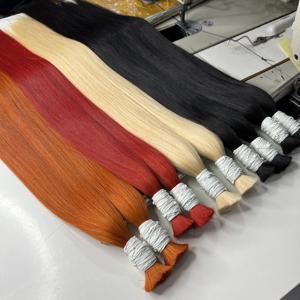 Extensiones de cabello humano liso de hueso al por mayor, cabello humano virgen de doble estirado vietnamita 100% crudo sin procesar - Product Image 5