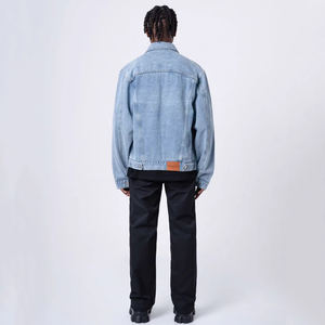 Veste en jean brodée florale pour femme, style bohème, manteau en jean artistique et tendance - Product Image 6