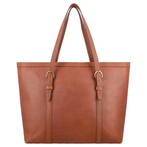 Bolsa de Viaje Clásica de Cuero de Grano Completo Hecha a Mano con Herrajes Dorados Color Marrón Personalizada Según la Demanda del Comprador - Product Image 1