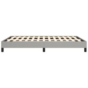 Cadre de lit double rembourré gris clair en bois d'ingénierie avec contreplaqué en polyester pour un confort et un style améliorés - Product Image 6