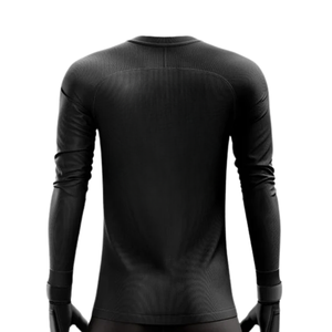 Conjunto de Portero Maze Lines, Jersey de Manga Larga con Cuello Redondo y Pantalones Cortos para Hombre, Sublimado, Ecológico, de Secado Rápido, en Poliéster, para Fútbol - Product Image 4