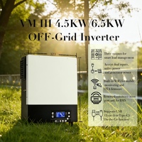 Onduleur solaire hybride 4,5 kW 24 V 230 V CA à onde sinusoïdale pure, MPPT 60-450 V CC, chargeur 120 A, double entrée, 3 sorties, IP21, CAN, pour système domestique