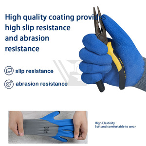 Factory Directly Anti-Static Safety <b>Gloves</b> Leather Acrylic for Construction Industry Work Wrinkle Resistant - Product Image 5