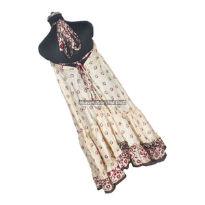 Nuevo Vestido Bohemio de Seda Sari Reciclada para Mujer, Económico, Última Moda, Vestidos Largos Casuales de Playa, Vestido de Noche Elegante sin Mangas para Damas - Product Image 6