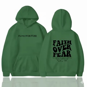 Custom 100% Polyester Fleece 250gsm Winter Casual Letter Eco-Friendly Silk Screen Printed Logo <b>White</b> Hoodies <b>Sweatshirts</b> - Product Image 3