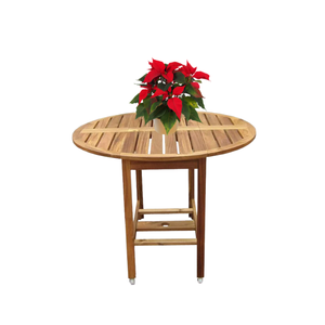 Natural color Acacia Wood Outdoor <b>Folding</b> <b>Table</b> for Kitchen Dining Hotel Home Bar Garden Villa Living Room Outdoor Furniture - Product Image 2