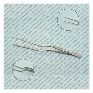 OR Grade Jansen Bayonet Nasal Dressing Forceps 6.5 Inch Serrated Stainless Steel ENT Nasal Sinus Surgery Surgical Instrument CE - Product Image 1