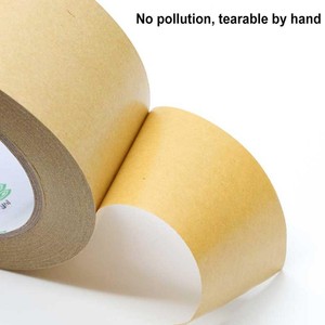 Jastom Braunes Kraftpapier-Klebeband Druckempfindliches Acryl-Einseitiges Wasserdichtes Kartonversiegelungs-Verpackungsband Anpassbare Breite - Product Image 4