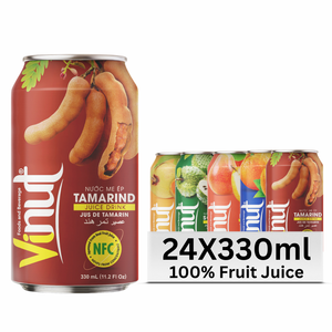 น้ำมะขาม VINUT เครื่องดื่มเวียดนามปราศจากน้ำตาล 330 มล. ราคาโรงงาน รับผลิตแบรนด์ส่วนตัว มีตัวอย่างฟรี - Product Image 1