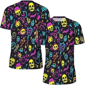 T-shirt basique pour homme en coton coloré à manches courtes / sans col, motif imprimé, technique OEM, origine du Vietnam - Product Image 1