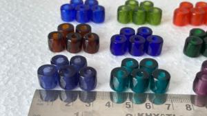 Multicolor Faceted Rondelle Glass <b>Beads</b> (Blue/Black/<b>Red</b>/Green) for Jewelry Making Fashion Accessories & Craft Supplies in Box - Product Image 3