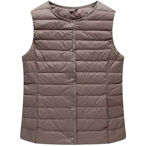 Chaleco corto ligero de plumón para mujer, precio al por mayor. - Product Image 4