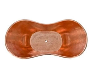 Luxury Bathroom Decor Bathtub Unique Designer Oval Shaped Heavy Bathtub Handmade Double Wall Wholesale Manufacturer Factory - Product Image 2