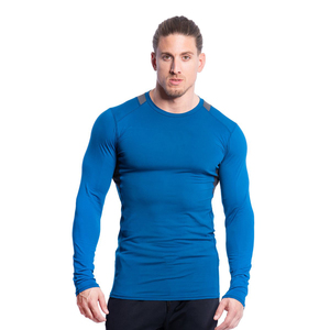 Chemises de compression pour hommes pour la musculation, respirantes, séchage rapide, style streetwear, vêtements de fitness en polyester - Product Image 1