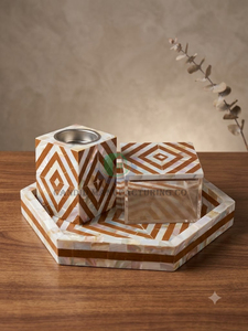 Soporte de incienso de madera con caja de almacenamiento, difusor de aromaterapia con diseño de hojas, accesorio de escritorio para mesa - Product Image 4