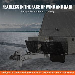 Kit di accoppiamento per rimorchio con attacco a sfera regolabile da 2-5/16 pollici, resistente, capacità 15000 libbre, con attacco a canale in ghisa - Product Image 4