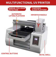 Imprimante à jet d'encre UV automatique multicolore Lingya LED avec tête d'impression XP600 pour impression UV DTF sur panneaux PVC et étiquettes en cristal