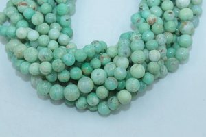 Cuentas Redondas Lisas de Crisoprasa Natural de Calidad AAA, 7-8 mm, Verde, Tienda de Gemas Indias, Hilo de 13 Pulgadas para la Elaboración de Joyas - Product Image 3