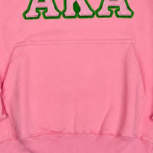 Sweat-shirt à capuche AKA Premium rose, noir, vert, avec lettres brodées, en polaire chaude, unisexe, décontracté, vêtement d'extérieur tendance - Product Image 4
