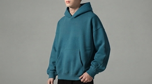 Sweat-shirt à capuche personnalisé pour homme, pull à capuche avec poche avant, impression de logo et bordure côtelée - Product Image 6