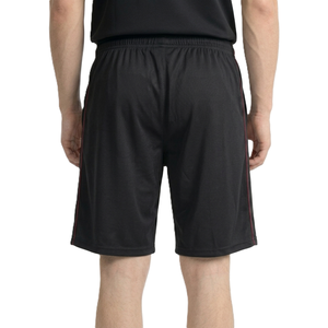 Shorts de sport respirants pour hommes avec logo personnalisé, en polyester, à rayures fines sur les côtés, taille élastique, pour l'été - Product Image 5