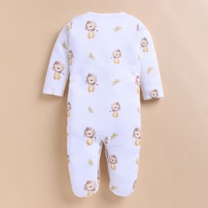 Pijama Enterizo de Bambú Orgánico de Primera Calidad con Elastano y Broches - Little Roar - Product Image 2