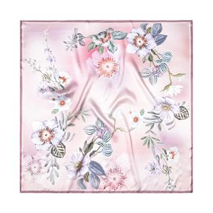 High Quality Women's 100% Silk <b>Square</b> <b>Scarf</b> Custom Print Luxury Multi-Functional Outdoor Use OEM Private Label Wholesale - Product Image 5