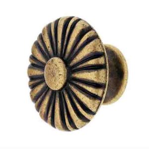 Bouton de meuble traditionnel en laiton, design rond en éclats de soleil, durable, nouveau design, boutons métalliques - Product Image 1