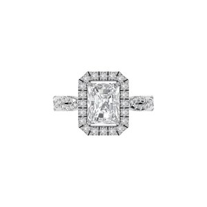 7.5 US Size Radiant Cut Lab Grown Diamond <b>Ring</b> 925 Silver 9kt, 14kt, 18kt Gold <b>Rings</b> for Women's Jewelry - Product Image 4