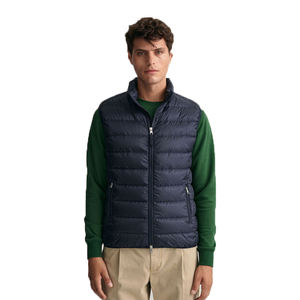 Chaleco de invierno para hombre, sin mangas, con logotipo personalizado, de algodón, para calentar el cuerpo, venta al por mayor. - Product Image 4