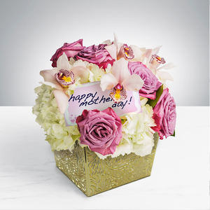 Maceta Cuadrada DS010, Diseño Artístico Batik, Plástico Clásico Minimalista, Decoración para el Hogar, Flores Artificiales, Regalo para el Día de la Madre - Product Image 1