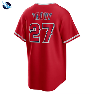 Camiseta de Béisbol con Impresión por Transferencia de Calor, Talla Grande, 100% Poliéster, Nombre del Jugador, Ropa Deportiva Transpirable - Product Image 3