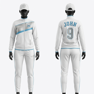 Pro 290 GSM Polyester Fleece Women Soccer Training Suit Gray White Stripe Panels Custom <b>Screen</b> Print Embroidery Logo Sportswear - Product Image 2