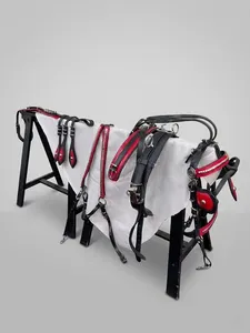 BIOTHENE/<b>LEATHER</b> HORSE <b>HARNESS</b> SET Hybrid Driving <b>Harness</b> with Combination Material for Comfort and Durability - Product Image 2