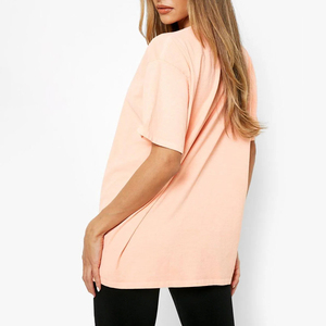 Camiseta de Verano para Mujer, Nueva Moda, Estilo Urbano, Talla Grande, 100% Algodón, Transpirable, Precio Económico, MOQ Bajo, Venta Directa de Fábrica - Product Image 5