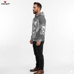 Nouveau design, meilleur prix, sweat à capuche homme, couleur unie, vêtement décontracté, impression numérique, graphique personnalisé, séchage rapide, sweats à capuche homme. - Product Image 3